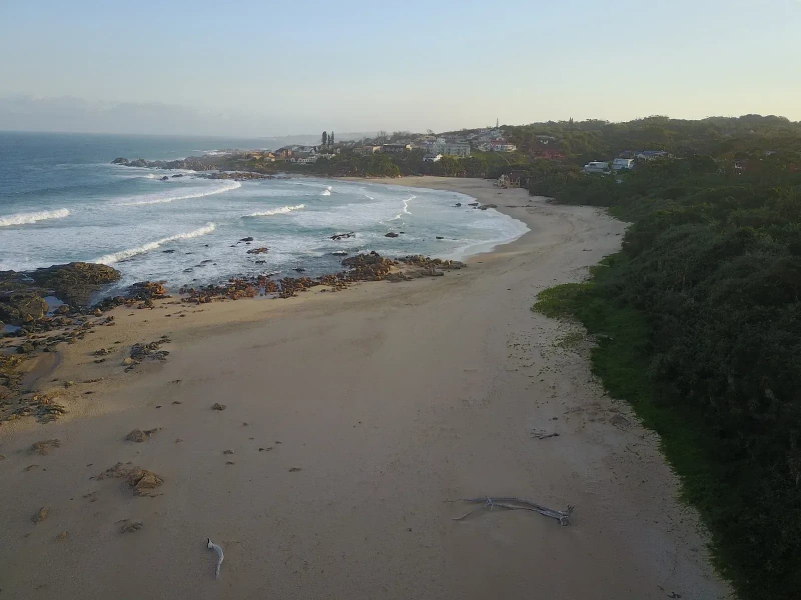 The long beach from the dunes